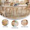 Flash Furniture Rectangle 23.625 W, 47.25 L, 23.5 H, Plastic, Steel, Brown YU-YCY-060-RECT-TBL-NAT-GG - alternate 8